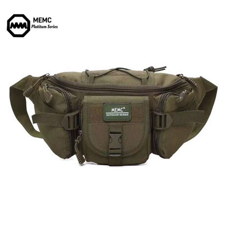 memc bag|MEMC Military Collection Mens Waist Bag Beltbag Chest Bag .